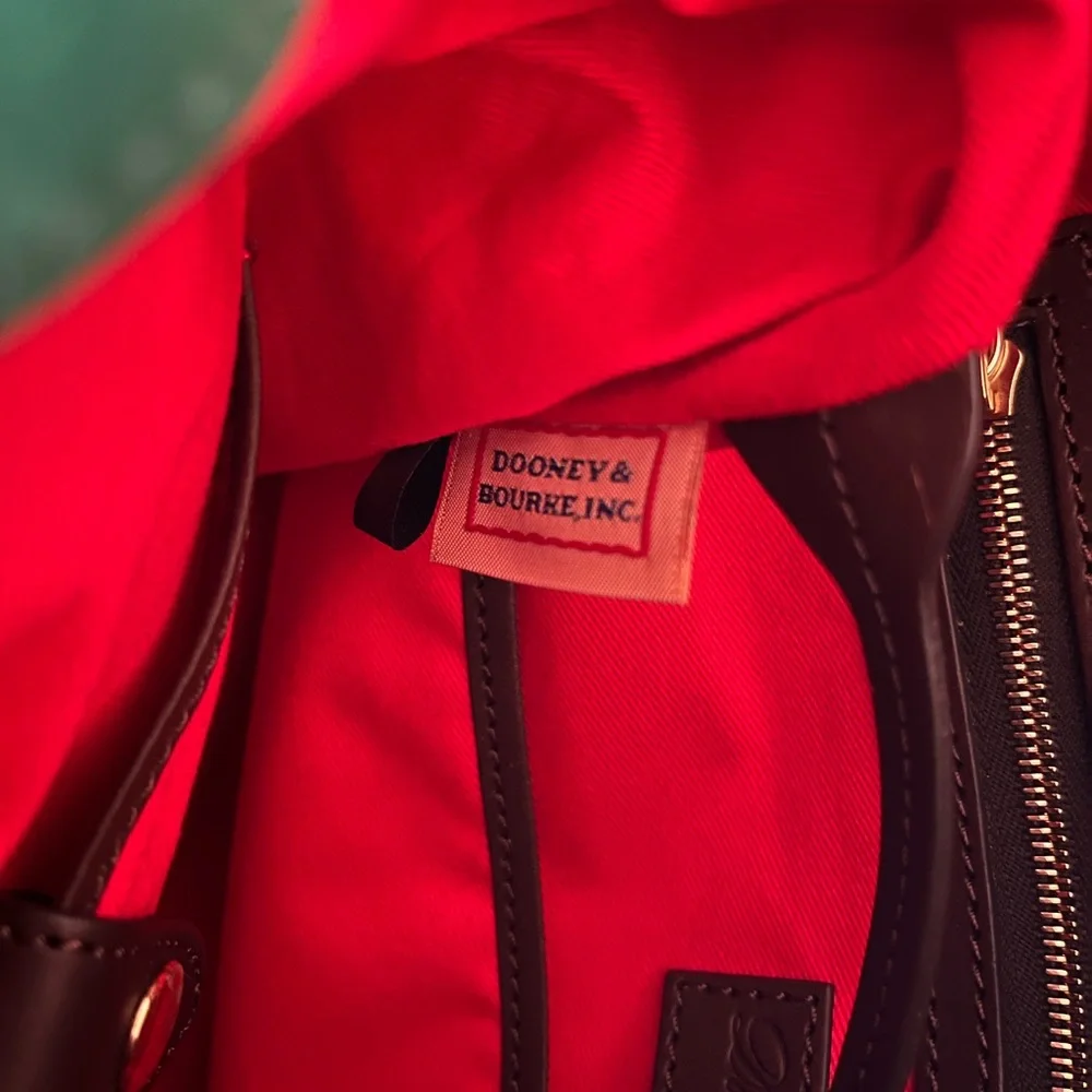 Dooney & Bourke Large Ostrich Florentine Satchel NWOT - Picture 9 of 14